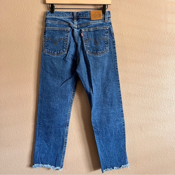 Levi's Premium Wedgie Straight Leg Button Fly Jeans Size 27 - Picture 8 of 14